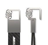 Mercedes-Benz AMG Portachiavi Pelle Carbonio - Lucido